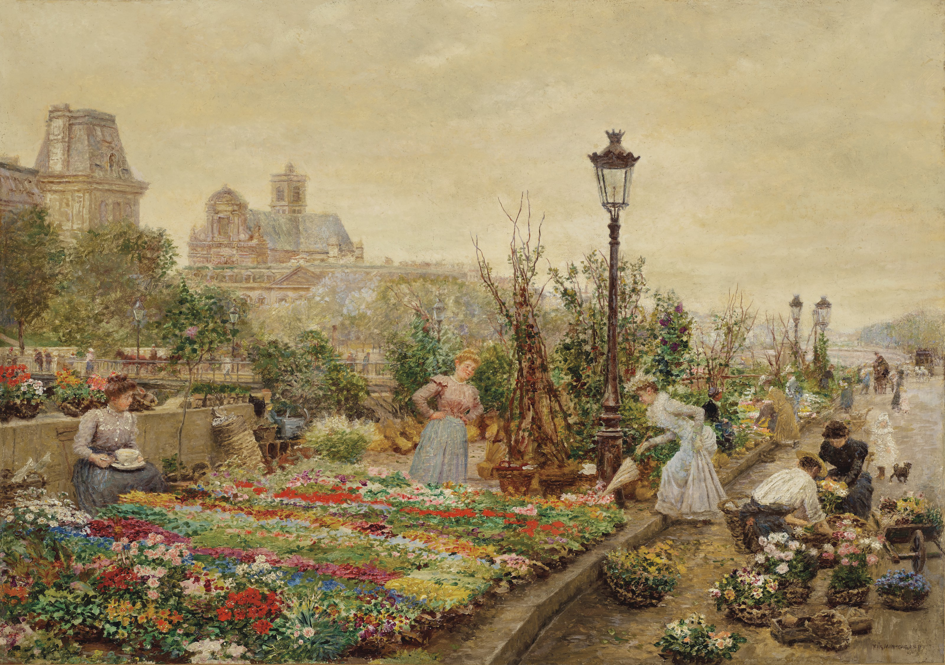 Le quai aux fleurs et l’hôtel de ville